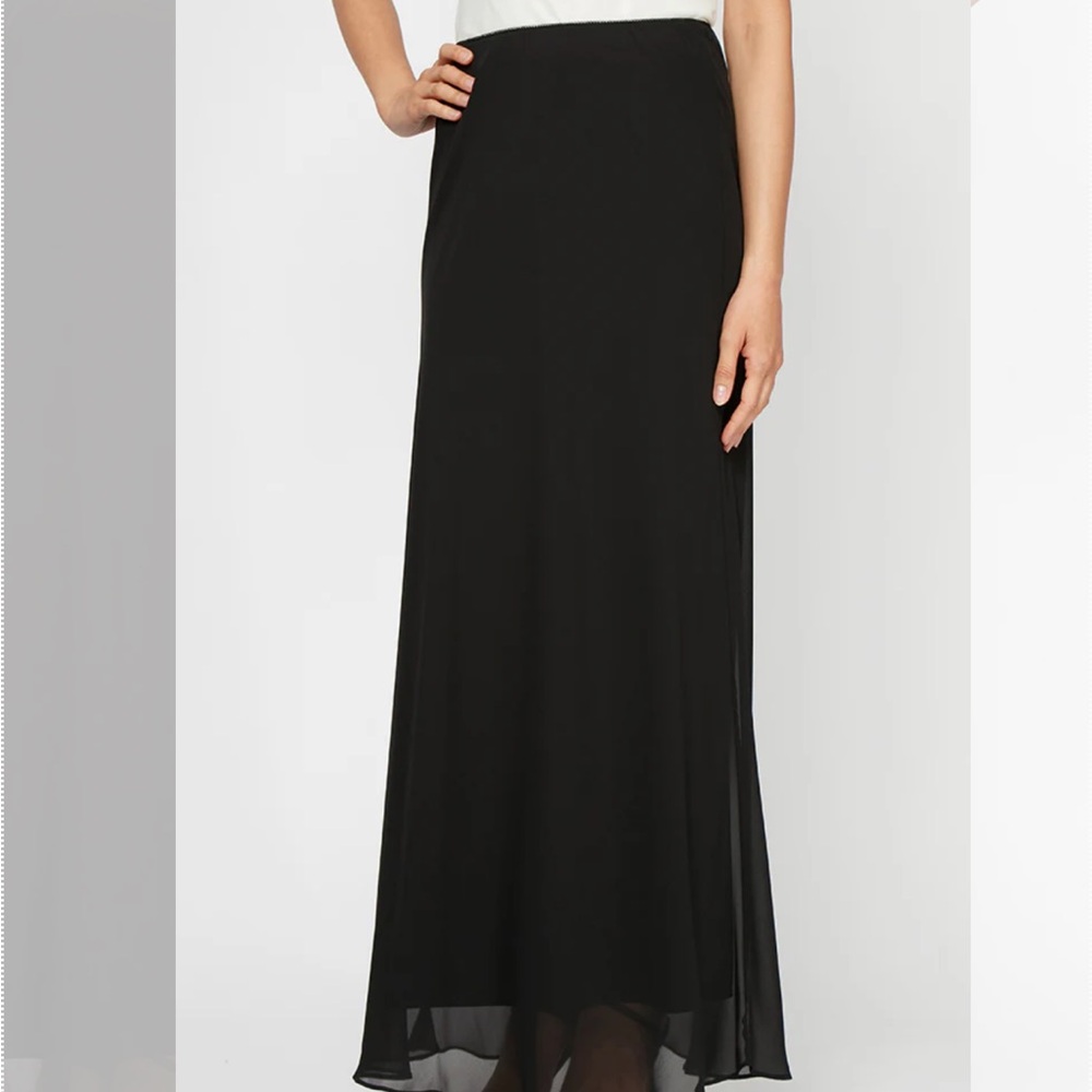 Alex Evenings Black Maxi Skirt